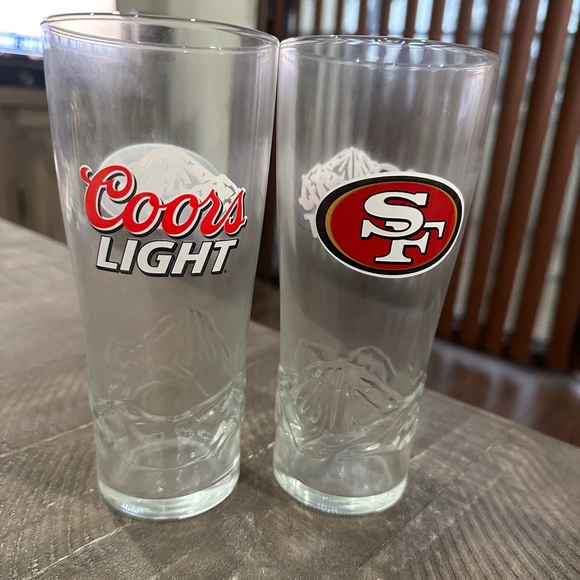 Coors Light Other - San Francisco 49er’s - Coors Light 16oz Set of Two Glasses